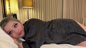 Busty Short-haired BBW Catches Her Step-bro Wanking On Her Phat Ass & Helps Him Cum