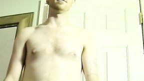 ”Straight deviant Nimrod masturbating with nipples teased”