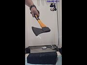 Axe handle deep in my ass