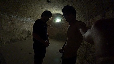 Fun and cum at a public bunker sight in Hamilton, Bermuda