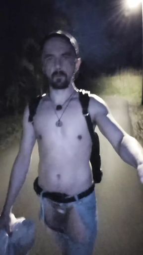 Daring Walk in Thong!
