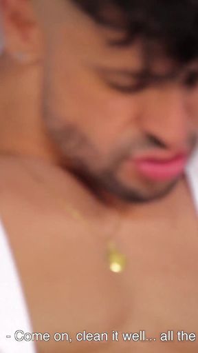 Shock therapy from a muscle daddy to a young twink