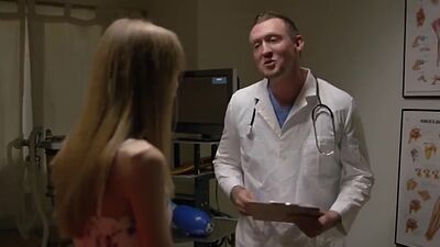 Skinny and smalltits Tranny Crystal Thayer gets fucked in the clinic