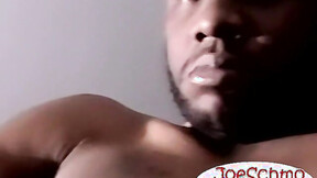 Straight dude lets me suck his big black dick & fed me his cum