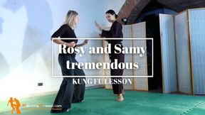 Rosy and Samy tremendous kung fu lesson