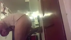 Juggling On A Monster Big Black Cock Fake Penis!