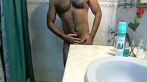 Shower time for hairy muscle