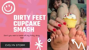 Dirty Feet Cupcake Smash and Lick