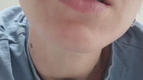 Snot balloons on my nose and in my napkin