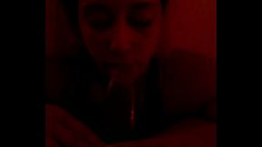 Lightskin Ebony Step-Sister Sucks My Cock Like A Slutty Throat Demon For A Facial