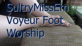 Voyeur foot worship