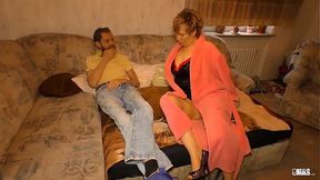 XXX OMAS - German BBW Evelin K enjoys intense creampie creampie