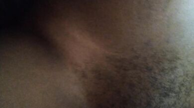 Her sister begged for raw ebony creampie before I leave