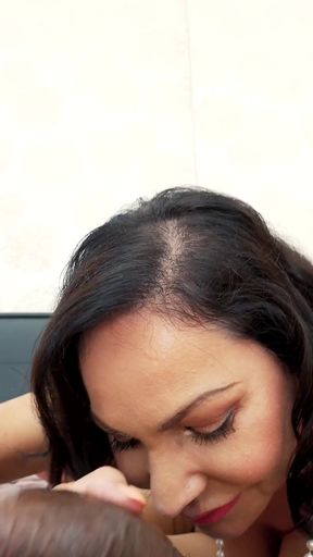 Czech Cougar Victoria West Interracial POV Blowjob