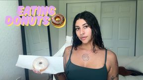 Eating donuts