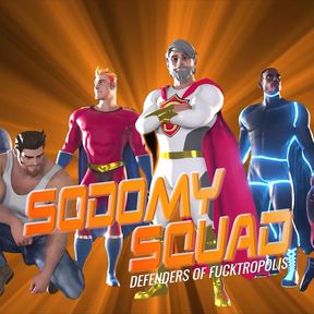 SodomySquad - Gay Superhero Alpha Saves Vulnerable Twink, Shoves His Hunk Cock Into Ass