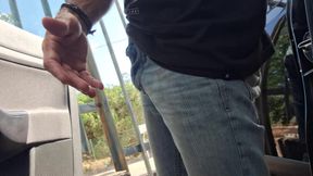 Public Car Jerk Off - I Love Stroking My Hard Cock Where Anyone Can See