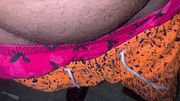 Holding Pee But Extreme Bladder Bulge Outdoor - Piss Relief