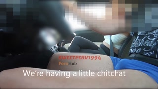 !! "CAN I HELP YOU WITH THAT?" CUTE AND SWEET YOUNG HITCHHIKER GIVES GENTLE HANDJOB