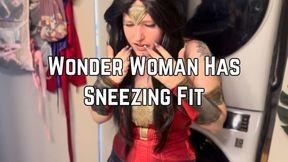 Wonder Woman Sneezing Fit