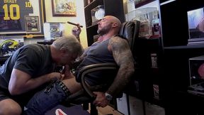 jason collins blowjob while smoking a cigar in my trophy room!