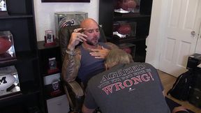 jason collins blowjob while smoking a cigar in my trophy room!