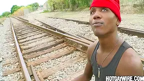 Lovely Dude Hammering A Dark Thugs Butt