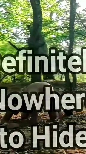 Ass on Full View in a Forest