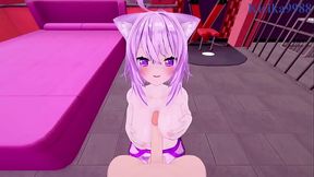 Nekomata Okayu and Omaru Polka intense sex. - Hololive VTuber POV Hentai