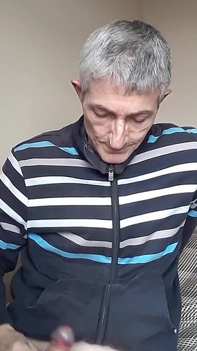 Masturbating in Tracksuit Top.