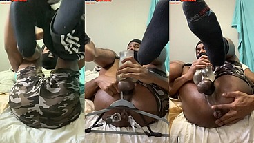 Introducing his faggot Asshole to Bondage (Angle 1of2) - DJ ButtPussy