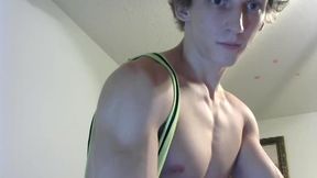 American Male Chris Shows Off His Body in Singlet