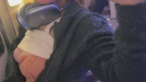 Sweet Mirror Tease: Fingerplay in Flight??