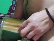 Follando con vagina artificial