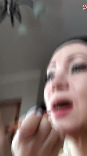 Dick in the mouth of a beautiful older lady! ))   Clip 1