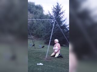 DeeDeeSlut on the Swings