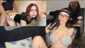 Red Head Slut Fucked by Stranger in Porn ASMR Reaction