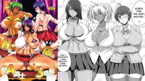 Sexy Ninja Harem Strips for Anal Orgy & Big-Breasted X-Ray Fun