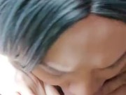 Asian Crossdresser Loves Throating