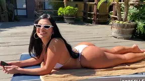 Brunette Mona Craves Thick Cock For Her Hairy Pussy Delight