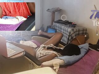 Thot in Texas - Homemade Afro American Going Insane Home Alone Part two