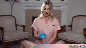 Dirty Nasty Nurse Andi Avalon Gets You Rock Hard in Minutes Flat, Handjob Whore Frenzy