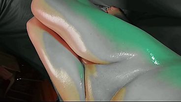 Colorful Oiled Up Sweet Hot Pretty Masturbating Skin Spicy Sissy Femboy