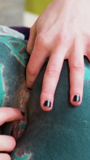 Extreme Anal Fisting Sessions - Tattooed Chick Gets Her Ass Destroyed   Clip 1