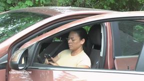 Jenna tramples on the pedal and slave sucks on the gas Foot mp4
