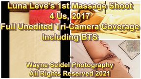Tri Camera View of Luna Leve's Young Intimate Massage