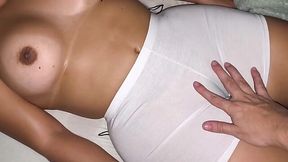 Curvy Buxom Bride Lets the Best Man Try Her Pussy & Creampie It, Before Putting On Her Wedding Dress