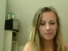 Blonde cutie on Skype