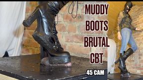 Muddy Boots Rip Cock & Balls to SHREDS & Cum Stomped into the Filth - EXTREME Trampling CBT Bootjob **45 CAM version** Dolores Ballbusting trample ball crush full weight hard heavy shoejob boot stomping femdom cumshot stomping crushing post orgasm