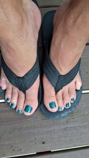 Would you suck my polished male toes